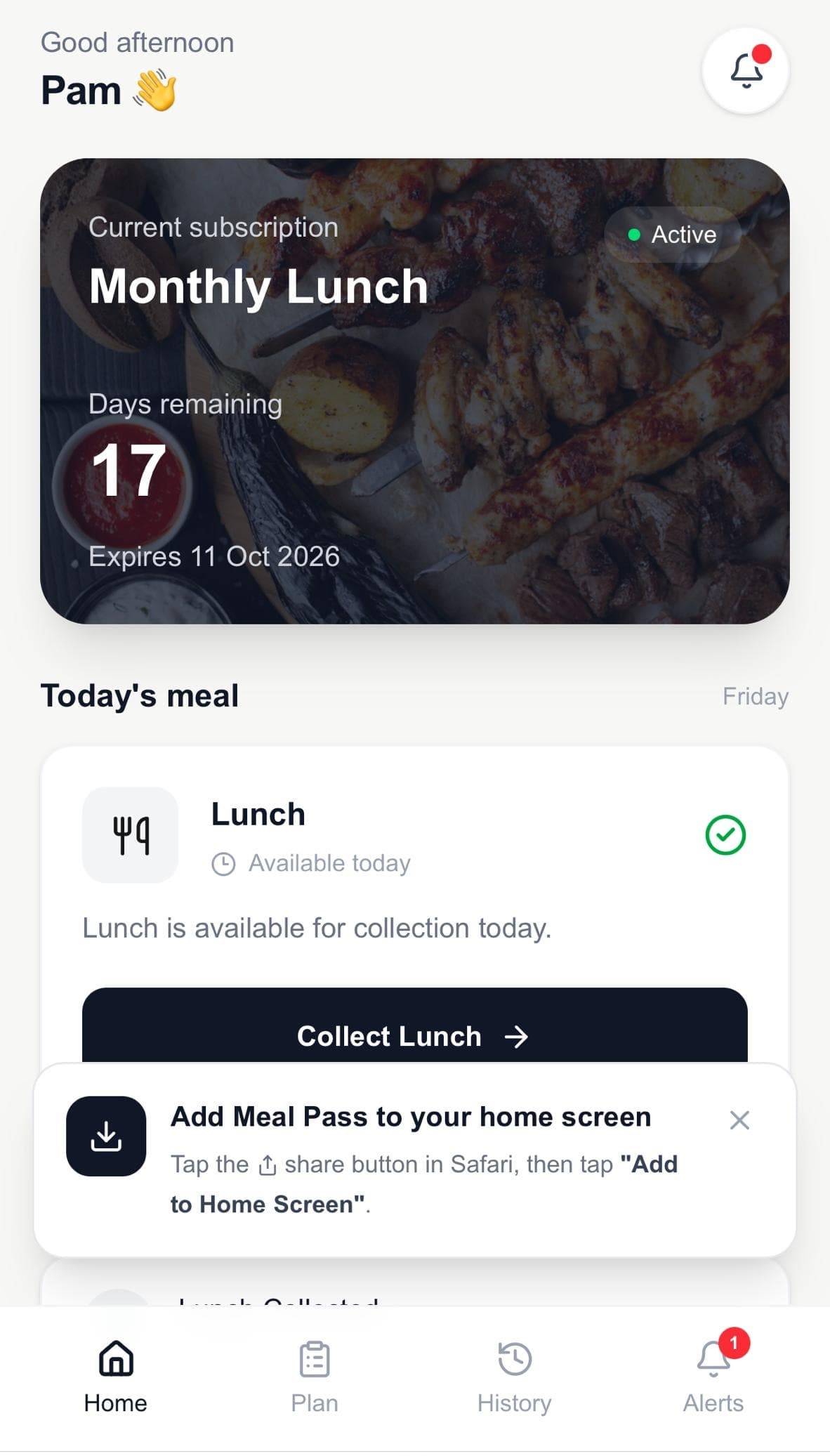 Meal Pass