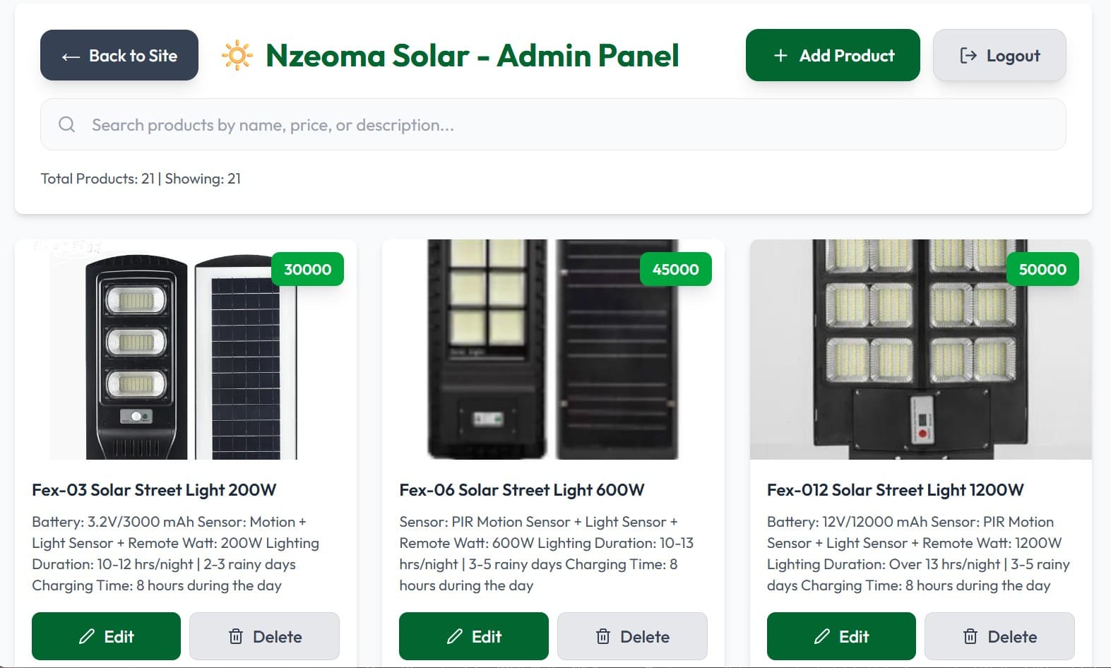Nzeoma Solar Solutions